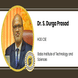 Baba Institute of Technology and Sciences, HOD CSE: Dr. S. Durga Prasad Interview
